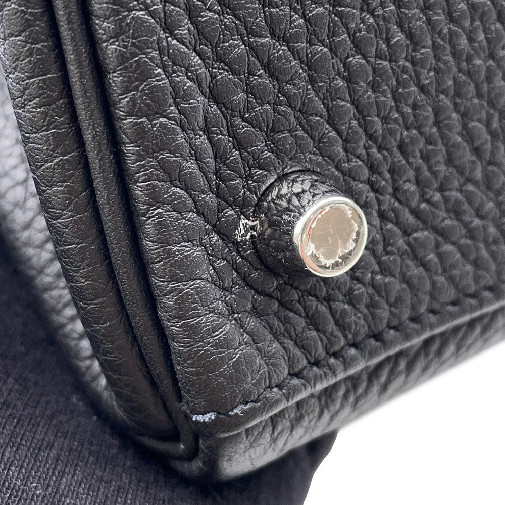 HERMES Kelly Black Togo Leather Size 28