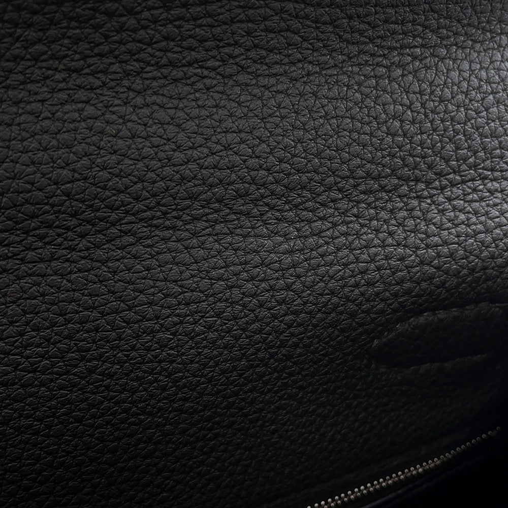 HERMES Kelly Black Togo Leather Size 28