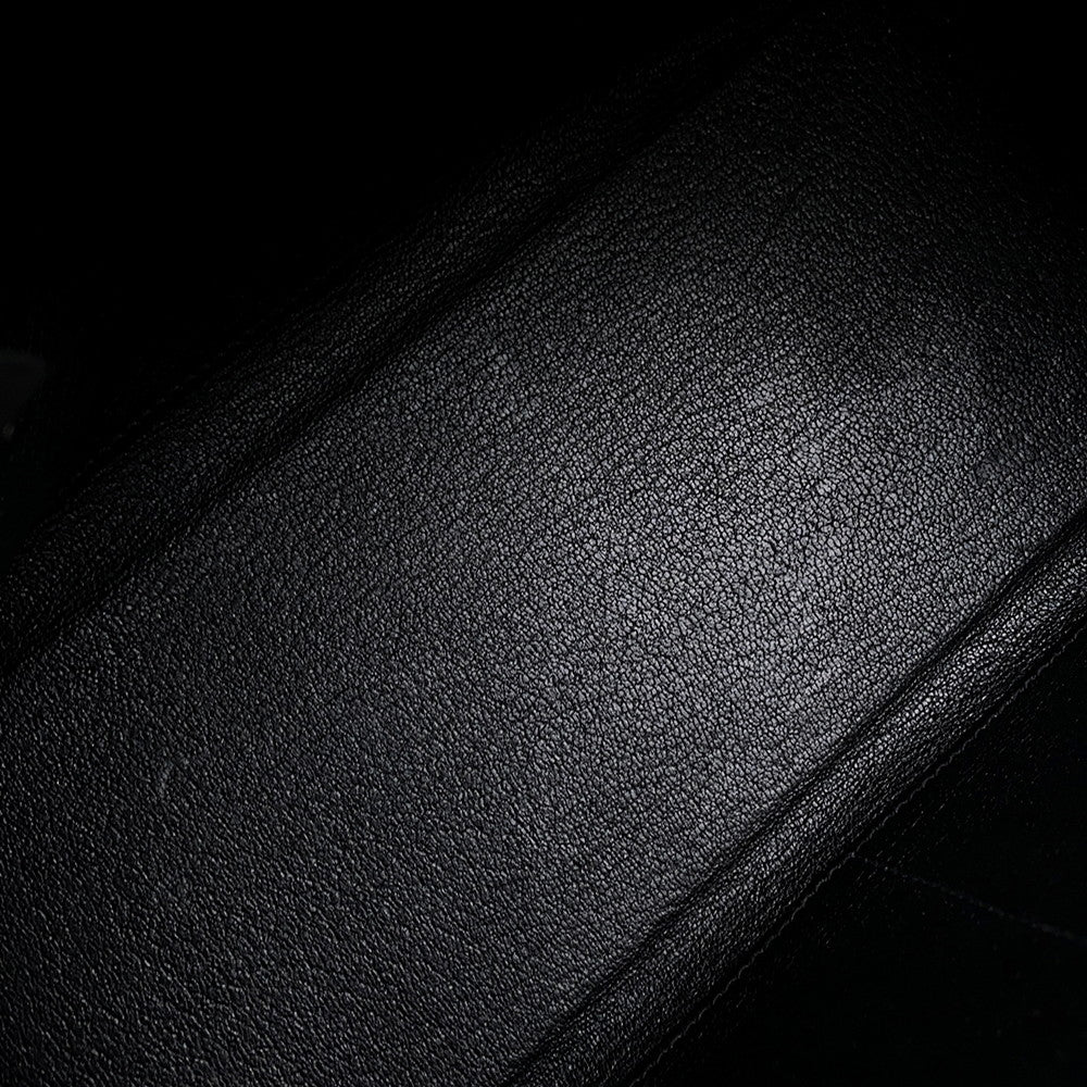 HERMES Kelly Black Togo Leather Size 28