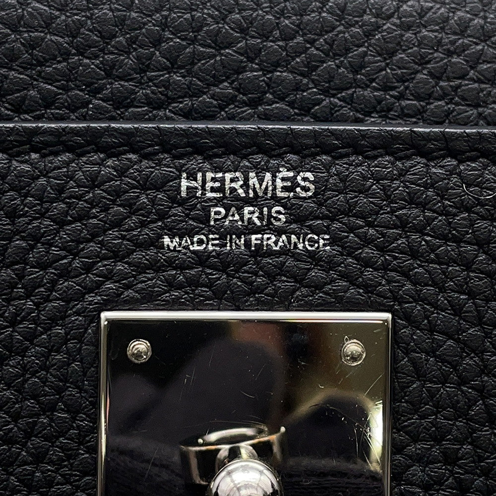 HERMES Kelly Black Togo Leather Size 28