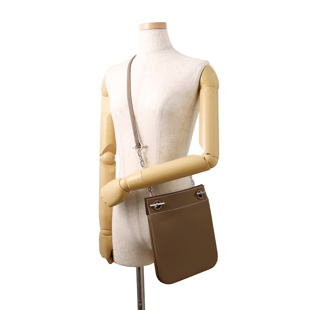 HERMES Posh Cliquetis Etoupe Swift Leather
