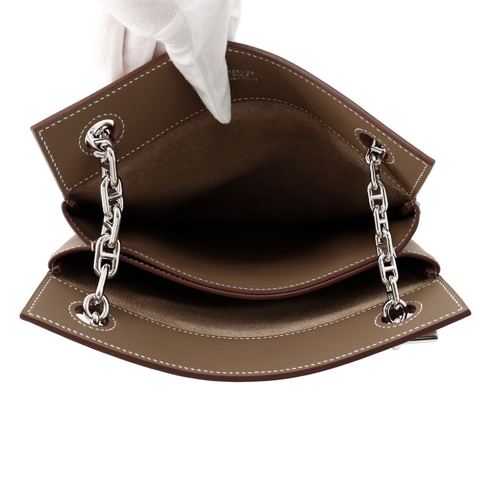 HERMES Posh Cliquetis Etoupe Swift Leather