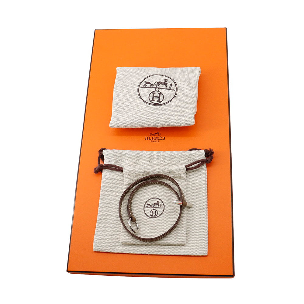 HERMES Posh Cliquetis Etoupe Swift Leather