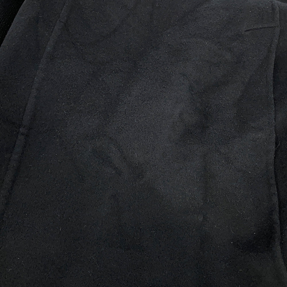 HERMES Double-faced wrap coat Size 34 Black Cashmere100%