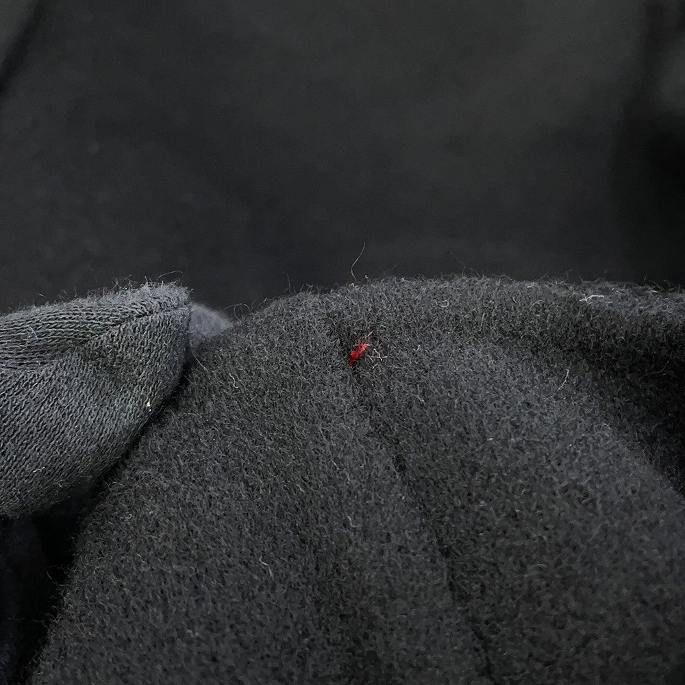 HERMES Double-faced wrap coat Size 34 Black Cashmere100%