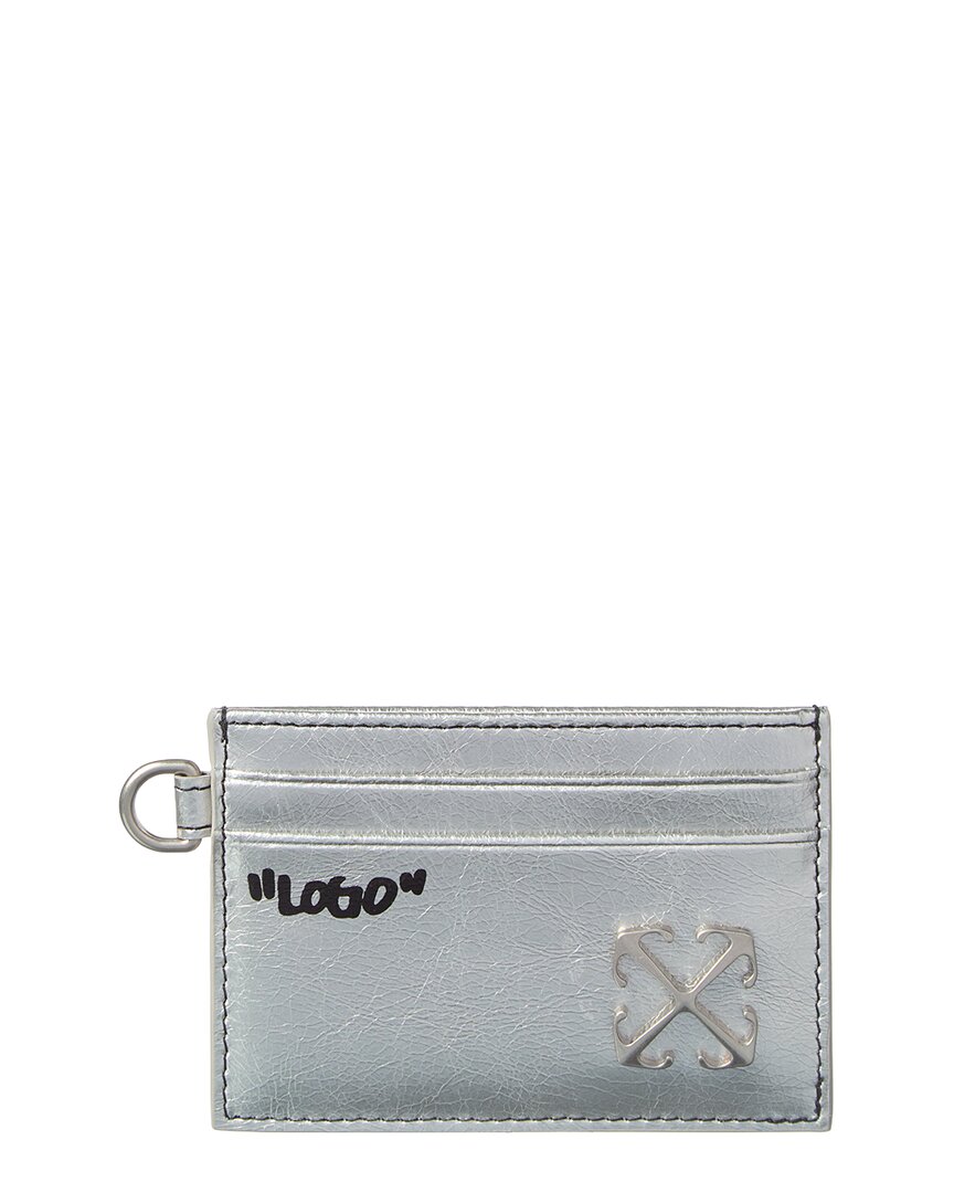 Off-White Logo Leather Card Case