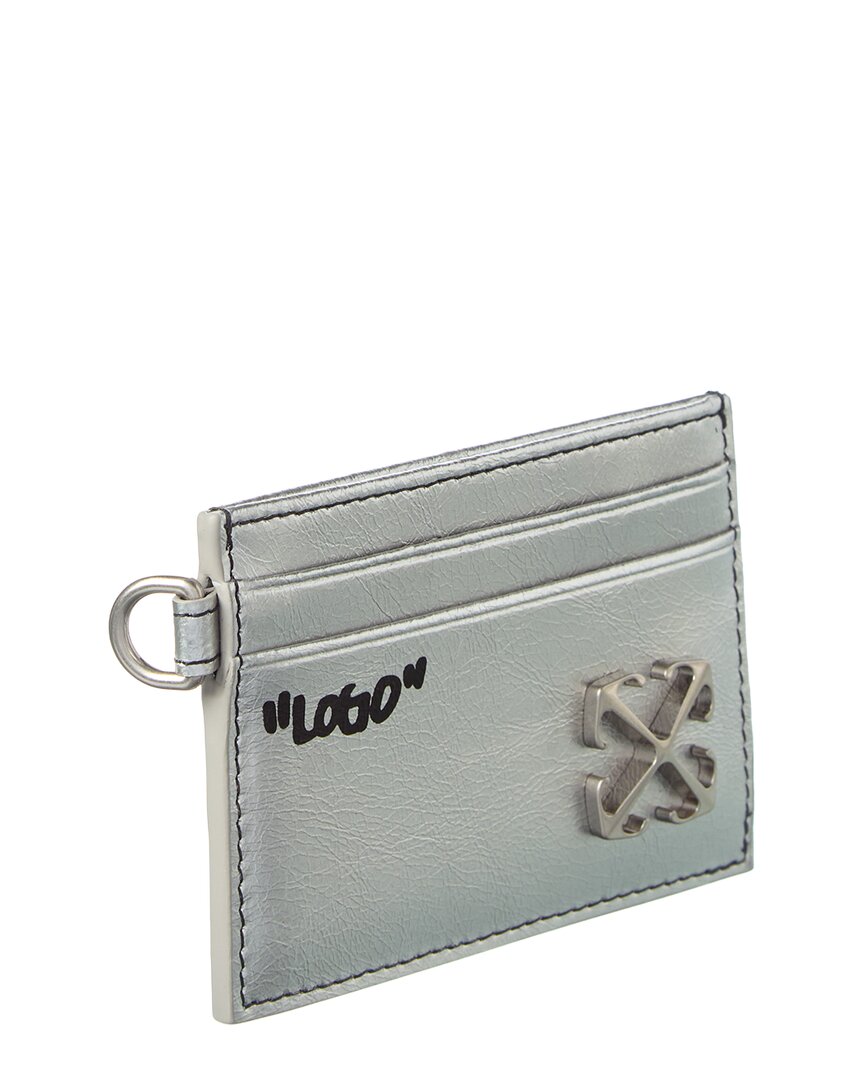 Off-White Logo Leather Card Case