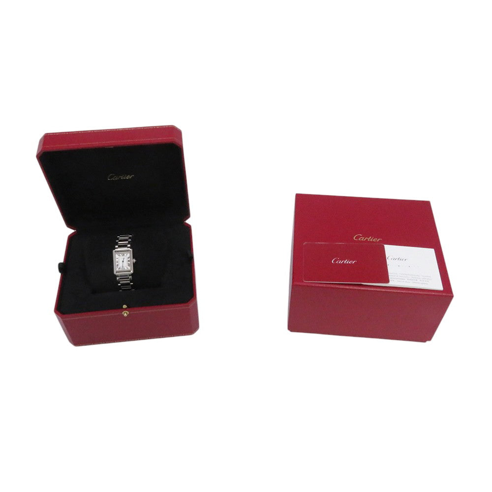 CARTIER Tank mast SM W29.5mm×H22mm Stainless Steel Silver DialWSTA0051