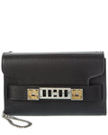 Proenza Schouler Ps11 Chain Leather Clutch Black ONE SIZE