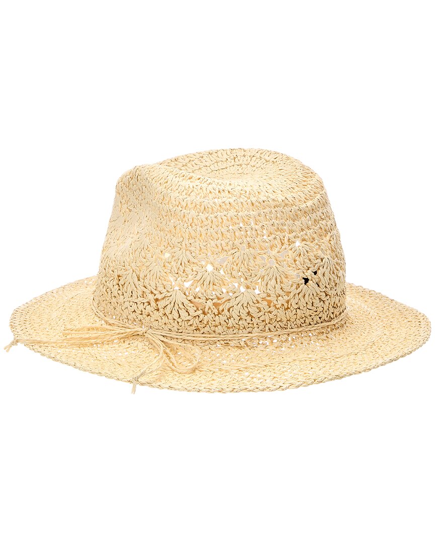 Bruno Magli Crochet Raffia Rancher Hat