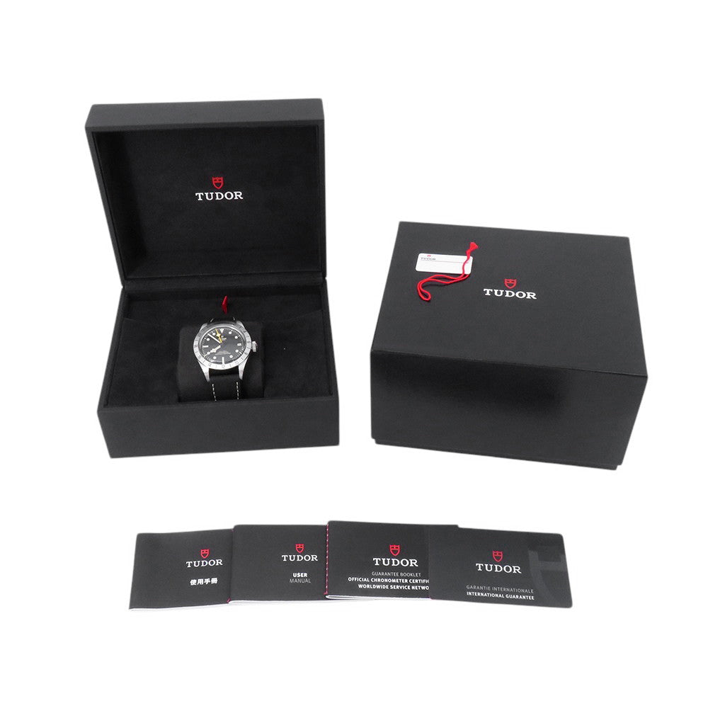 TUDOR Black Bay Pro W39mm Stainless Steel Leather Rubber Black DialM79470-0003