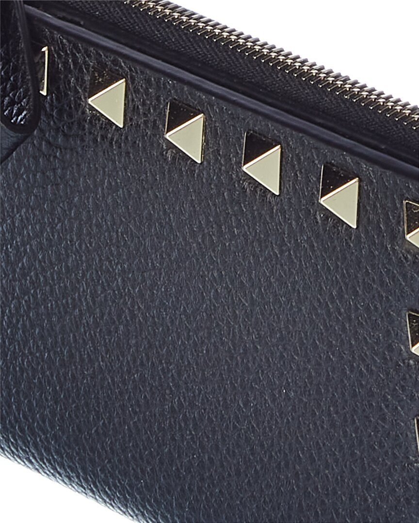 Valentino Rockstud Leather Card Case