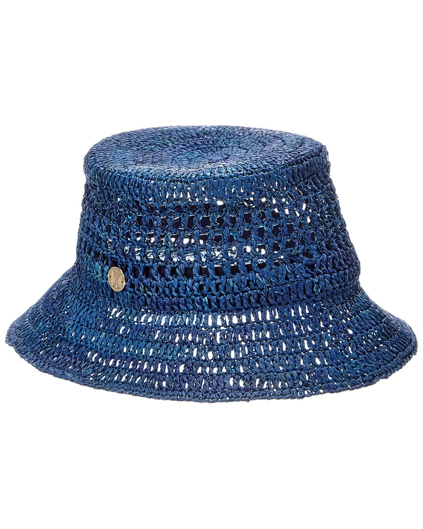 Bruno Magli Crochet Short Brim Bucket Hat