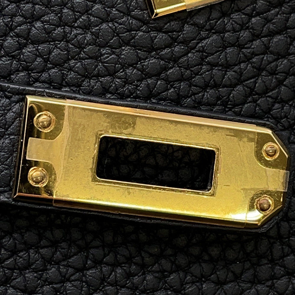HERMES Kelly Retourne Black Togo Leather Size 25