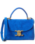 Celine Nino Teen Suede & Leather Satchel