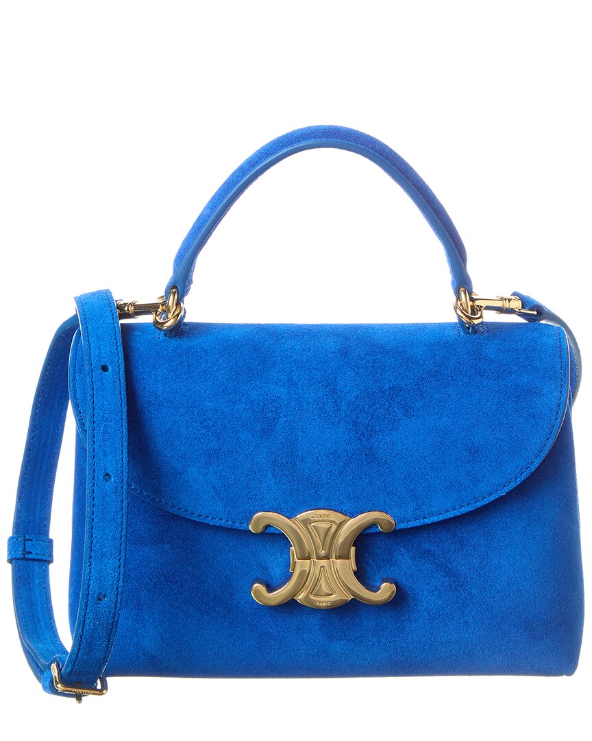 Celine Nino Teen Suede & Leather Satchel