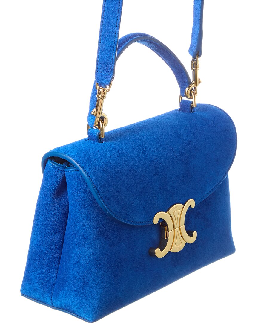 Celine Nino Teen Suede & Leather Satchel