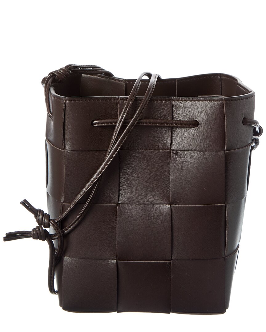 Bottega Veneta Cassette Intrecciato Leather Bucket Bag