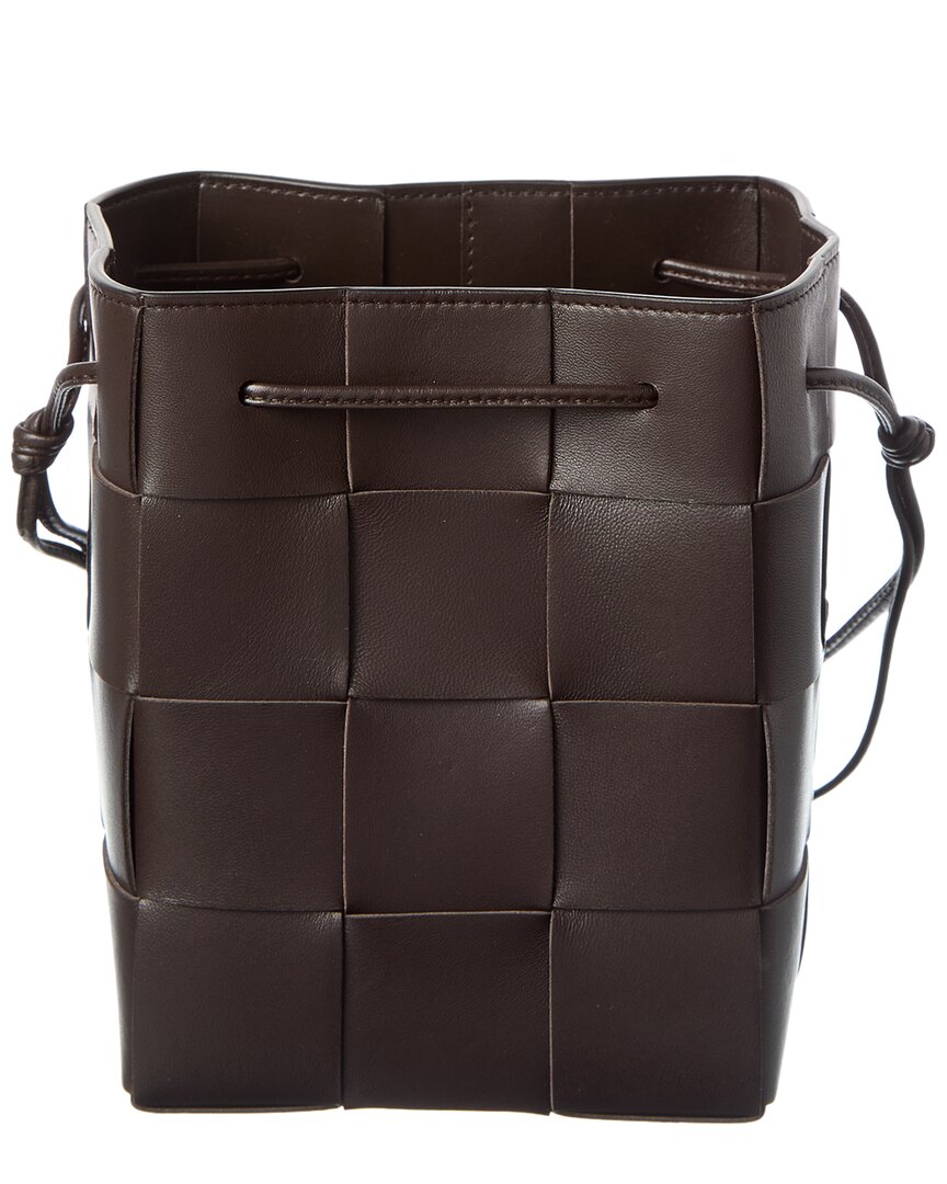Bottega Veneta Cassette Intrecciato Leather Bucket Bag