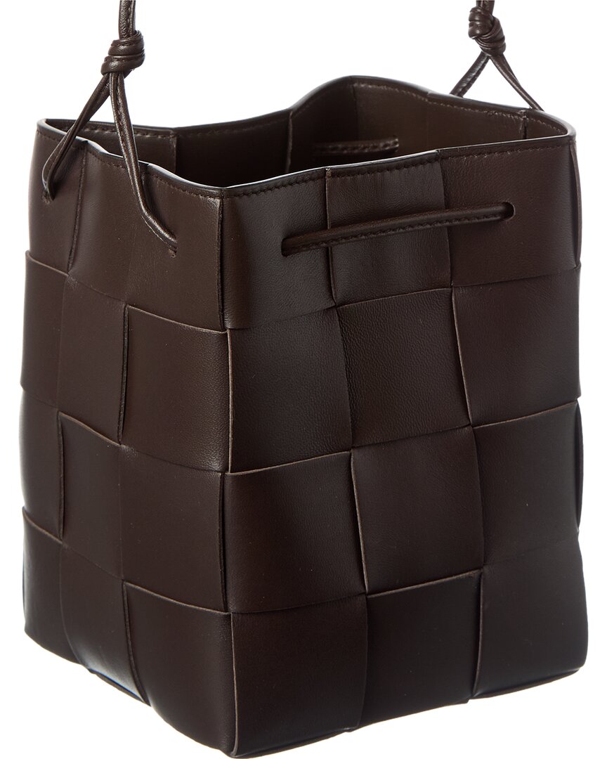 Bottega Veneta Cassette Intrecciato Leather Bucket Bag
