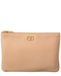 Valentino Vlogo Signature Leather Pouch