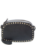 Valentino Rockstud Grainy Leather Camera Bag