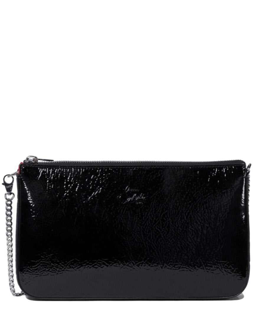 Christian Louboutin Loubila Patent Pouch Black ONE SIZE