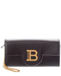 Balmain Buzz Leather Wallet On Chain