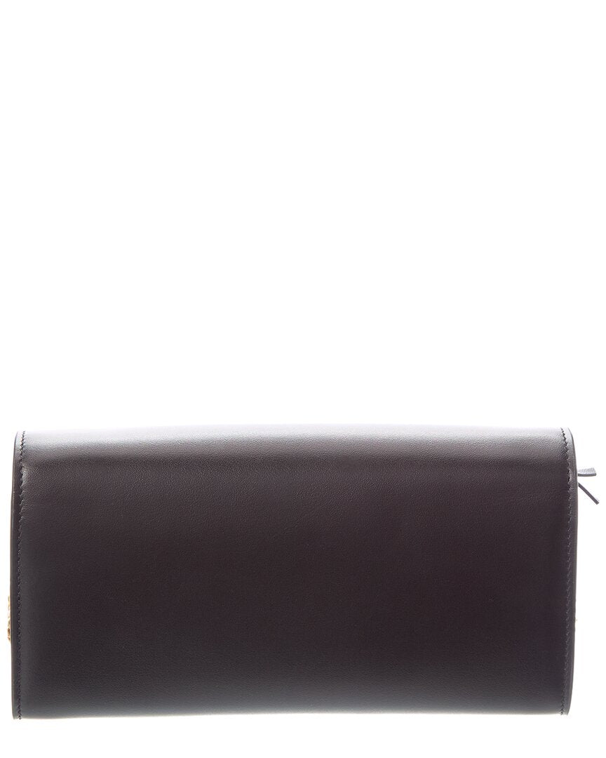 Balmain Buzz Leather Wallet On Chain