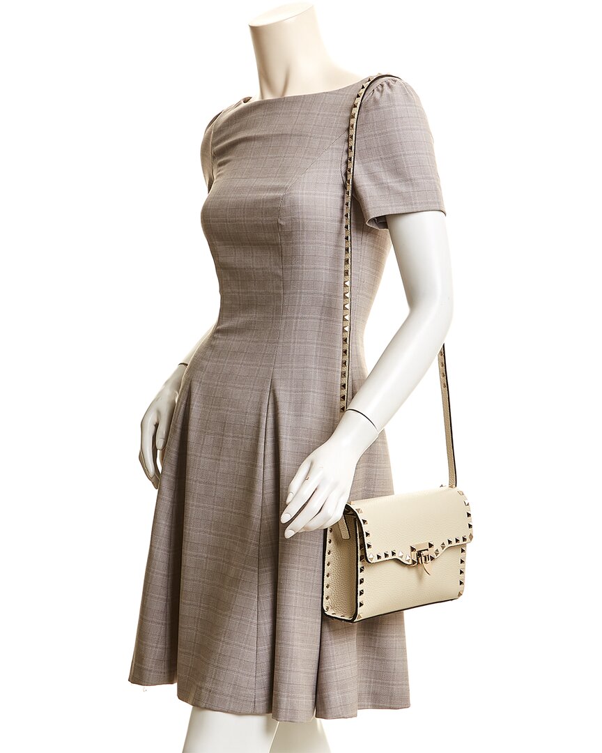 Valentino Rockstud Small Grainy Leather Crossbody