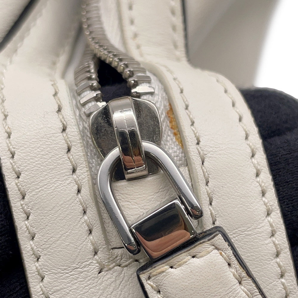 PRADA Supernova 2WAY Bag White1BA365 Leather Size Medium