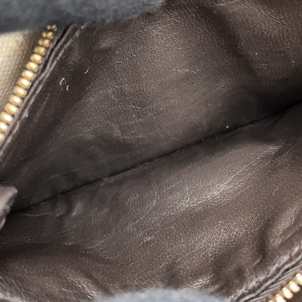 Berluti Batty Toile Marbouf Long Wallet Dark Brown Leather
