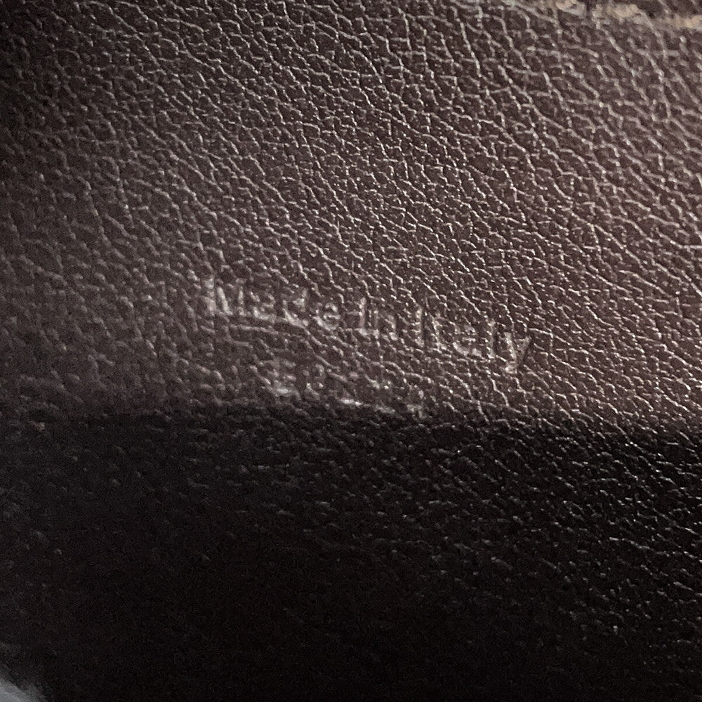 Berluti Batty Toile Marbouf Long Wallet Dark Brown Leather