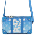 LOUIS VUITTON Crows Collection Soft Trunk Wallet Blue/WhiteM45432 Monogram Clouds