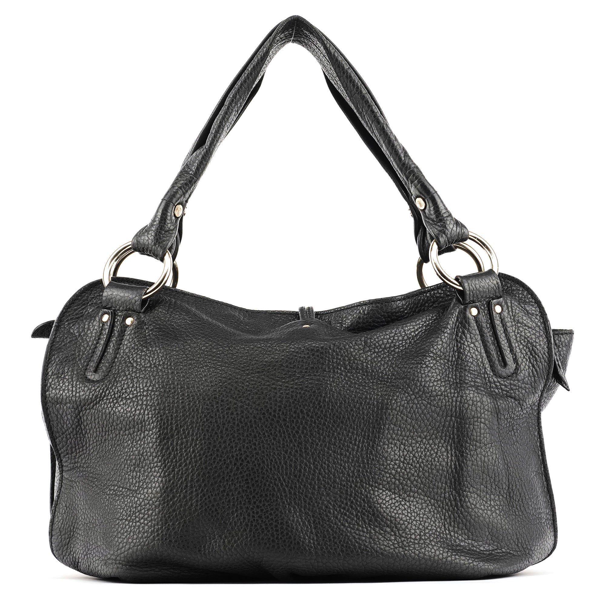 Black Leather Bittersweet Hobo Bag