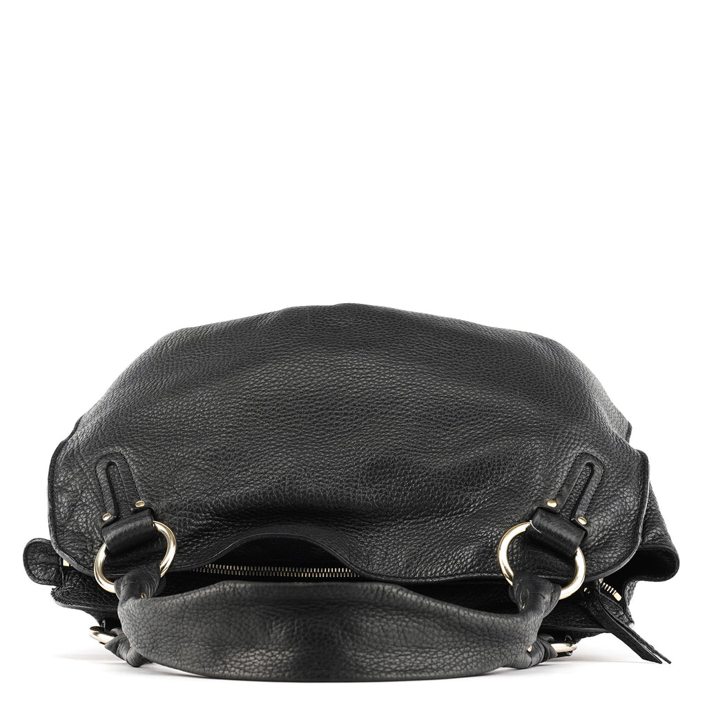 Black Leather Bittersweet Hobo Bag