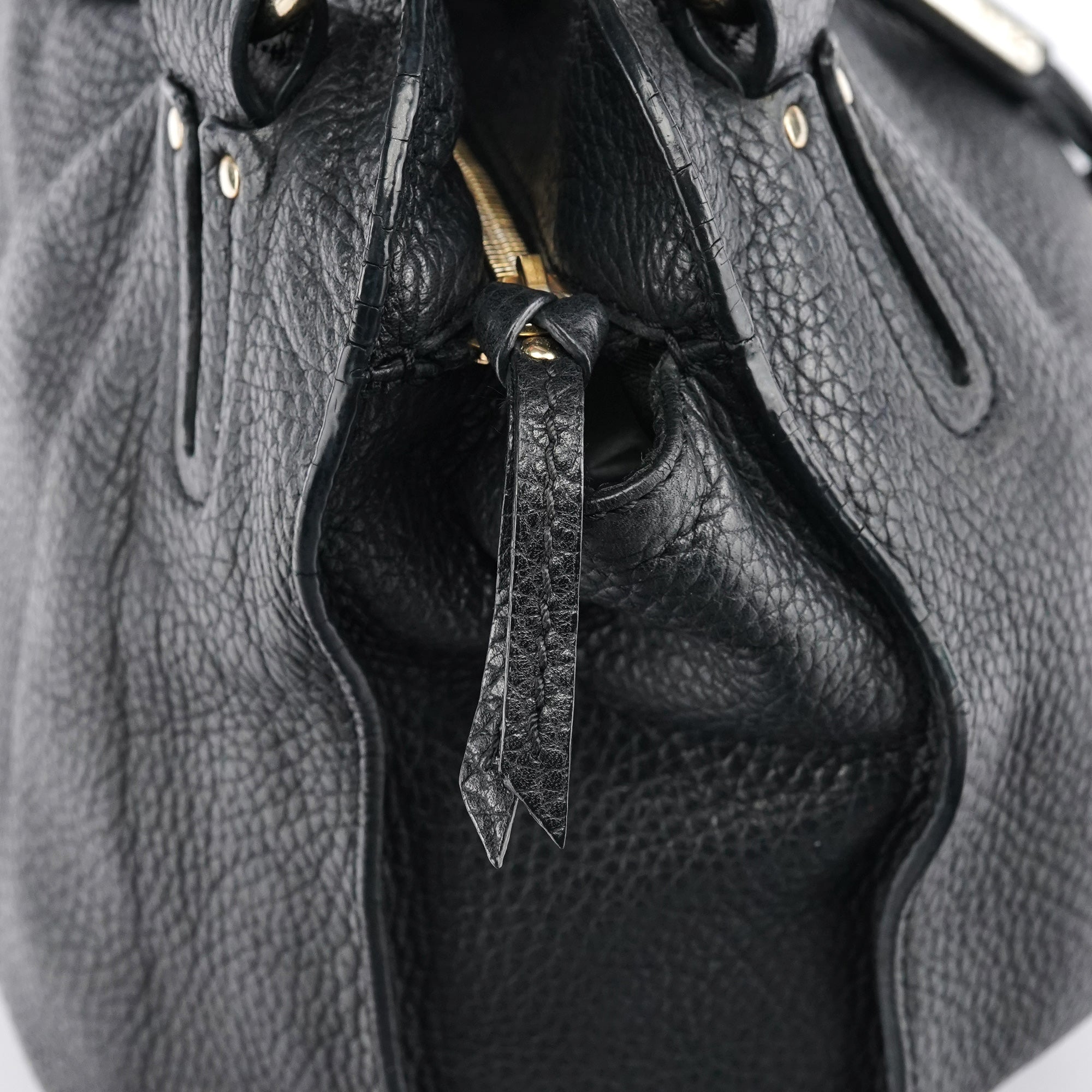 Black Leather Bittersweet Hobo Bag