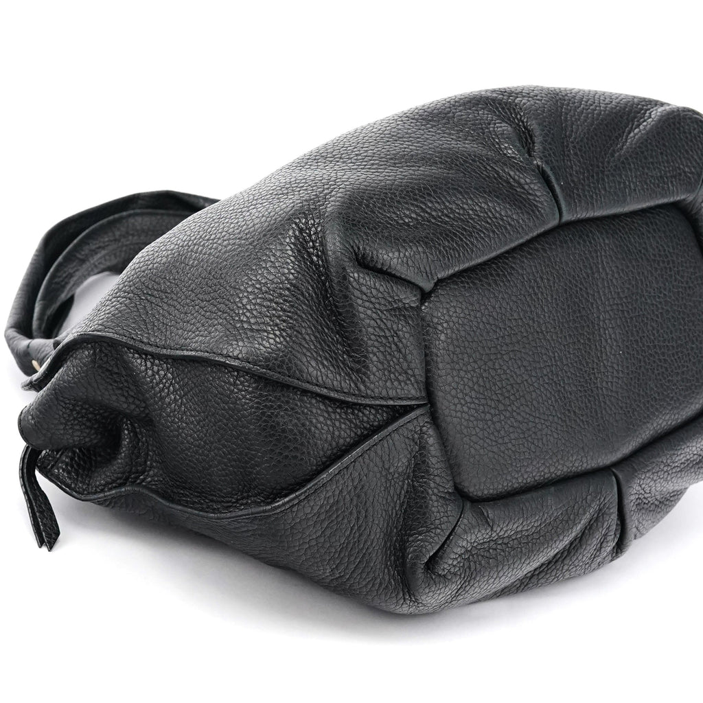 Black Leather Bittersweet Hobo Bag