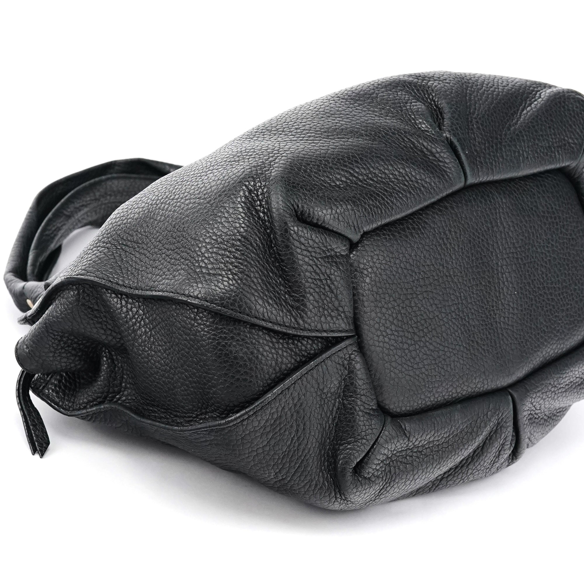Black Leather Bittersweet Hobo Bag
