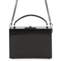 SAINT LAURENT PARIS 2WAY vanity bag Black Patent Leather