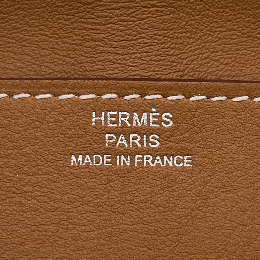 HERMES Glennan To-Go Gold Swift Leather