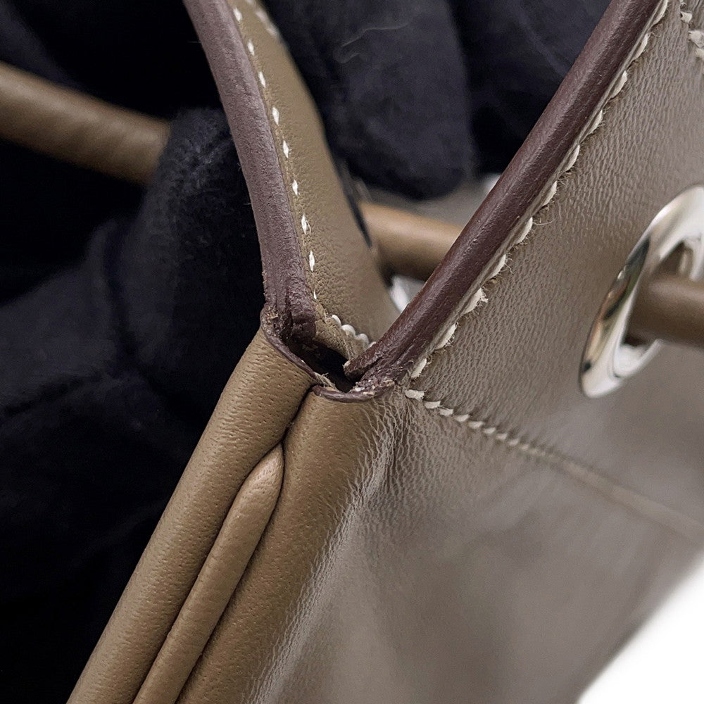 HERMES Sack Aline Etoupe Swift Leather Size Mini