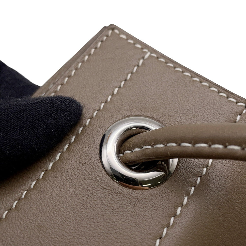HERMES Sack Aline Etoupe Swift Leather Size Mini