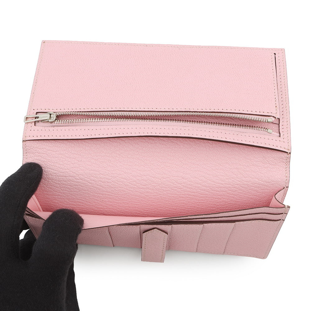 HERMES Beansufla Rose Sakura Chevre Myzore Goatskin