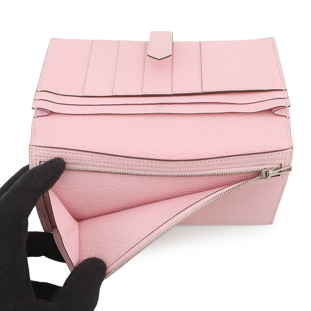 HERMES Beansufla Rose Sakura Chevre Myzore Goatskin