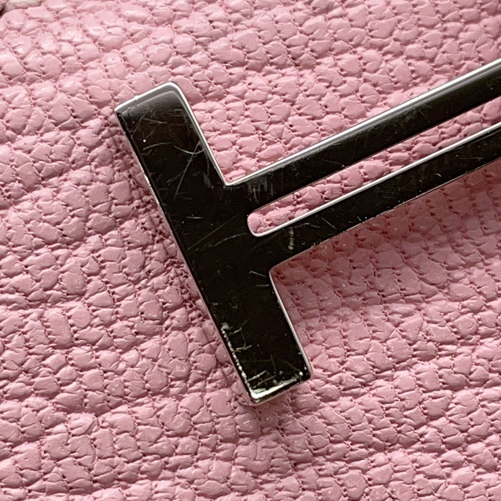 HERMES Beansufla Rose Sakura Chevre Myzore Goatskin