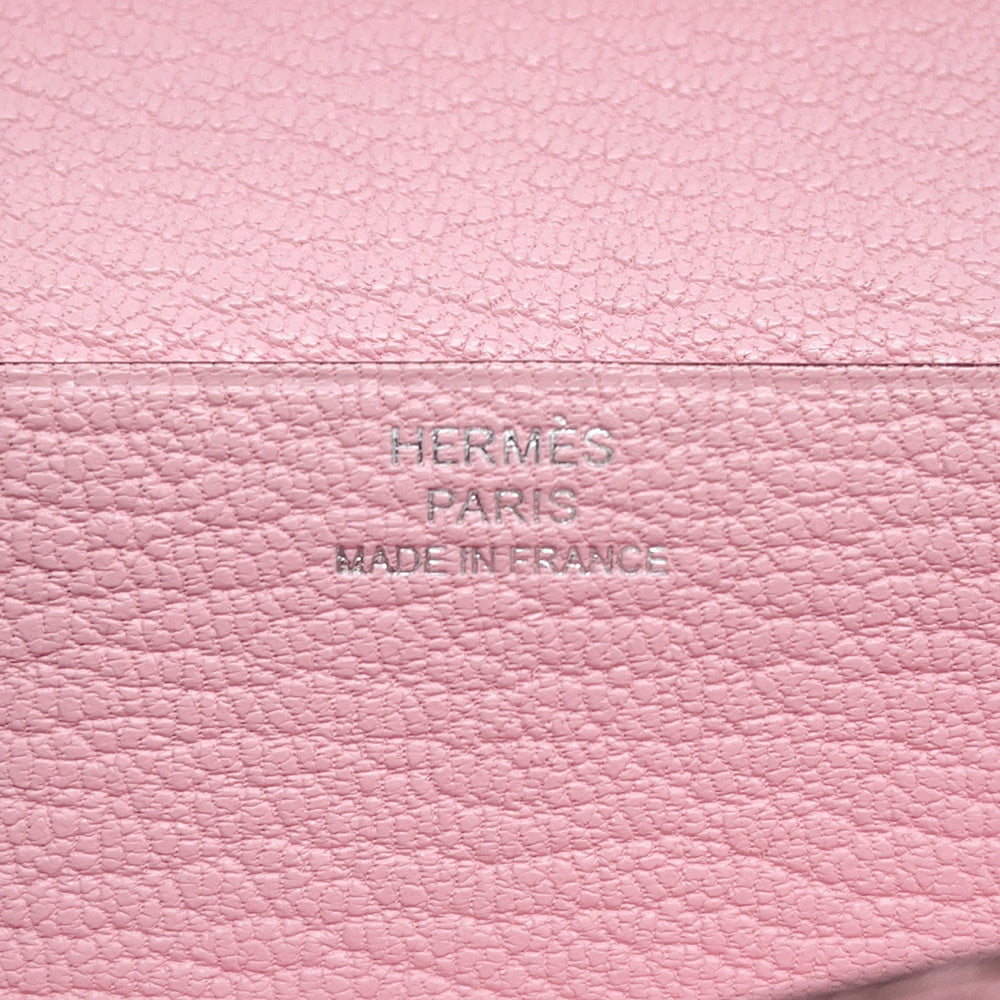 HERMES Beansufla Rose Sakura Chevre Myzore Goatskin