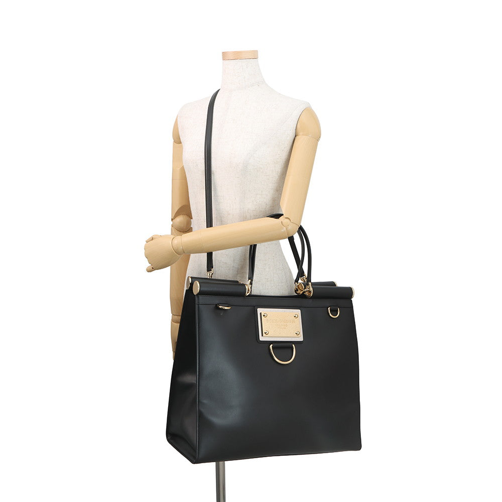 DOLCE&GABBANA 90's Sicily 2-Way Bag BlackBB7016AW57618099 Leather