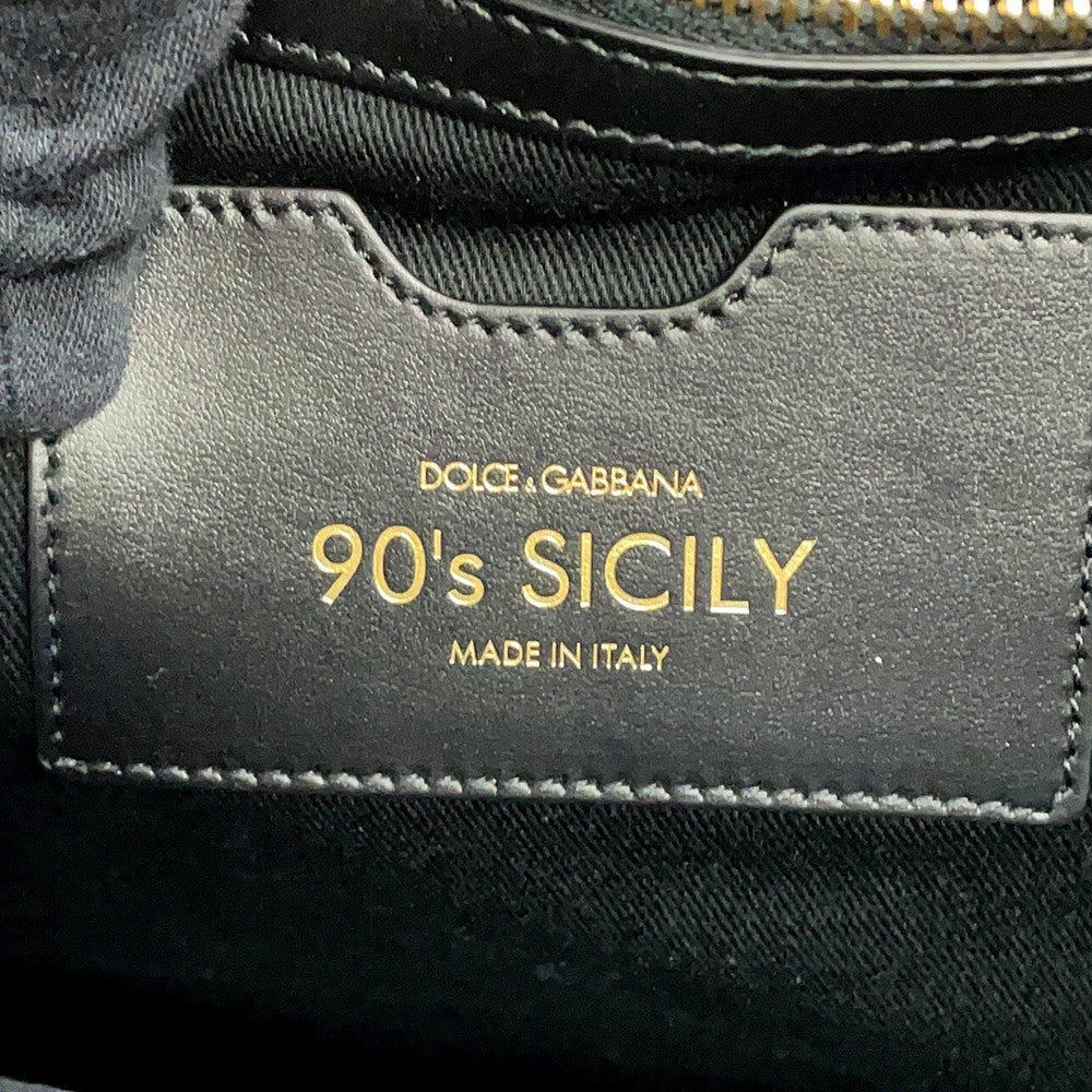 DOLCE&GABBANA 90's Sicily 2-Way Bag BlackBB7016AW57618099 Leather