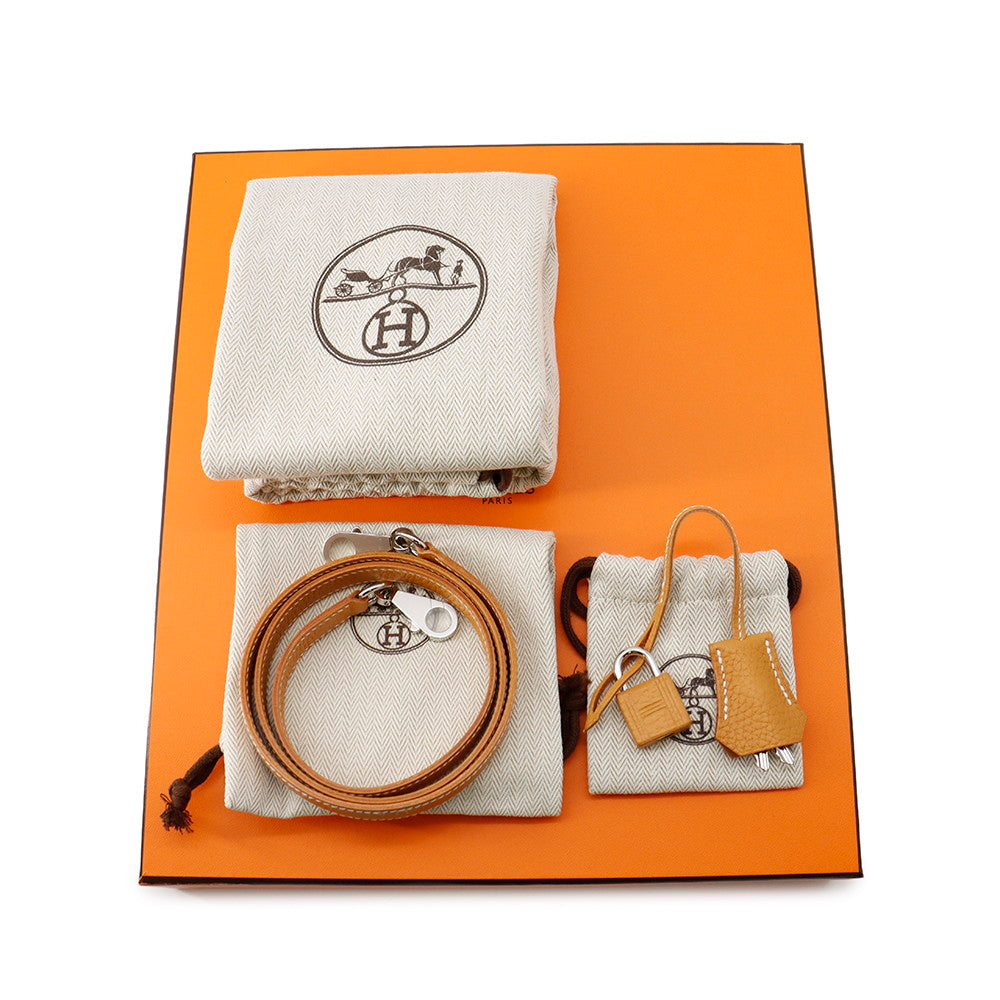 HERMES Kelly Sellier Natural Sable Natural Grenade Size 25